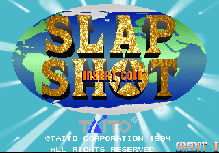 Slap Shot (Japan) Title Screen
